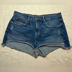 Good American Denim Micro Shorts Size 10 / 30 Jean Short Shorts Western Jeans